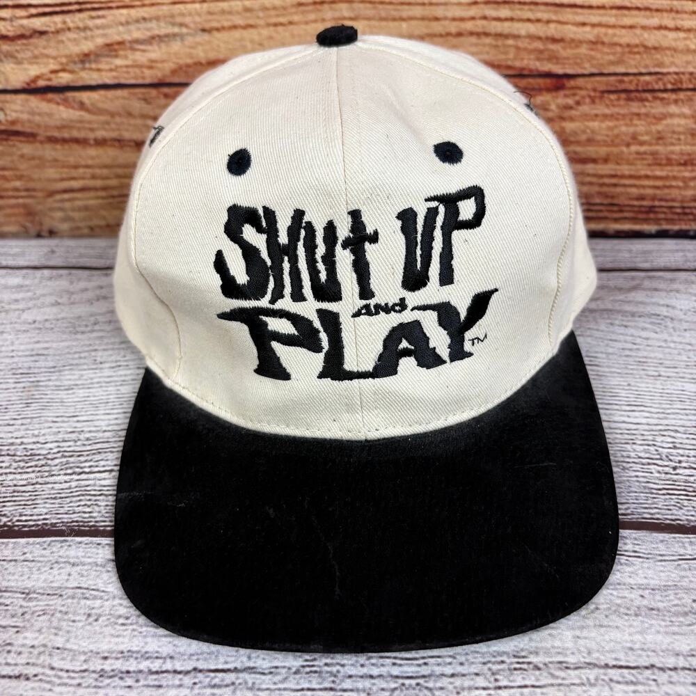 Vintage 1990s Shut Up & Play Snapback Hat